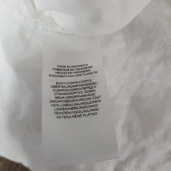 Lauren Ralph Lauren 100% Linen White Shorts With Tie Belt Size 12 - Picture 10 of 10